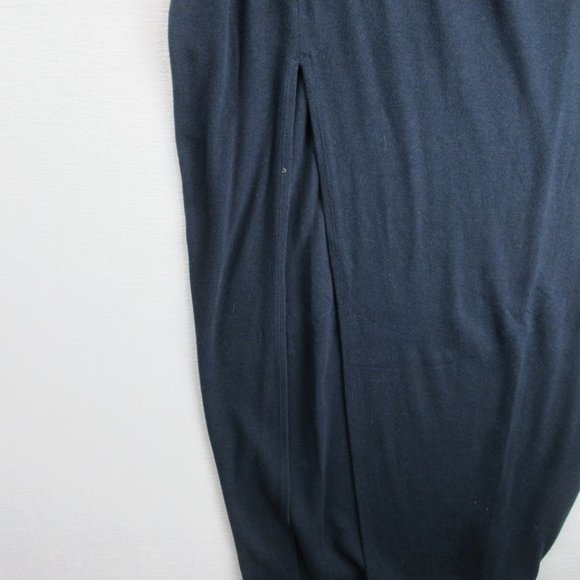 Athleta Navy Ribbed Henley Maxi Dress Size S Sleeveless - Picture 3 of 14